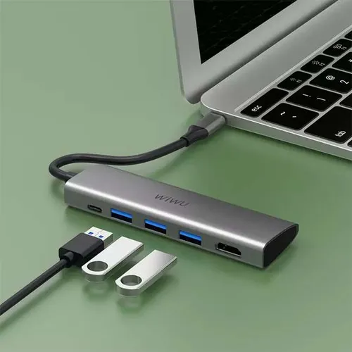 WiWU Alpha 5-in-1 Type-C Hub Adapter