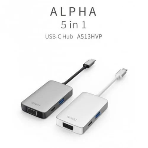 WiWU Alpha 5-in-1 Type-C Hub Adapter