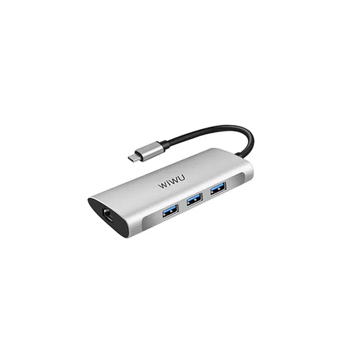 WIWU Alpha 6 in 1 USB-C Hub A631STR