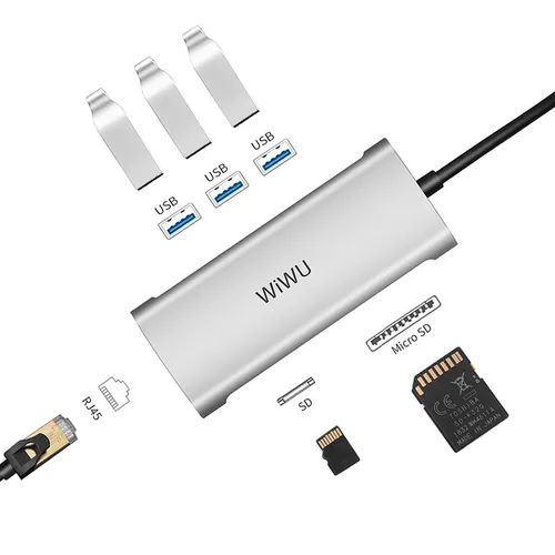 WIWU Alpha 6 in 1 USB-C Hub A631STR