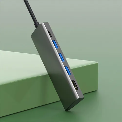 WiWU Alpha A531H 5-in-1 Type-C Hub Adapter