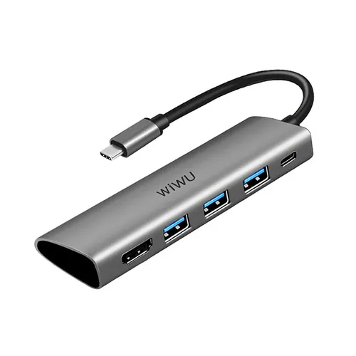 WiWU Alpha A531H 5-in-1 Type-C Hub Adapter