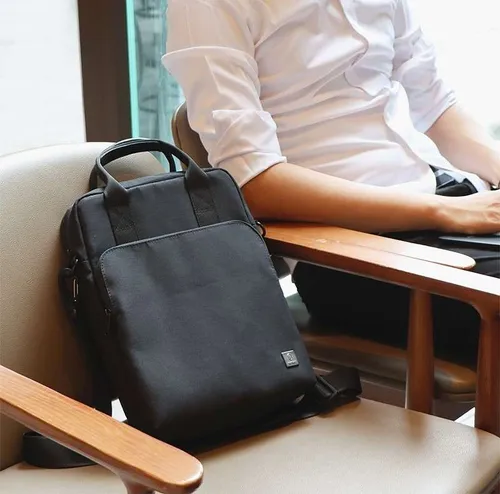 Wiwu Alpha Vertical Double Layer Bag For 13.3 LaptopUltrabook - Black  AVDLB13.3LB