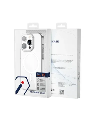 WiWU Anti Yellow Transparent Magsafe Phone Case for iPhone 15 Series