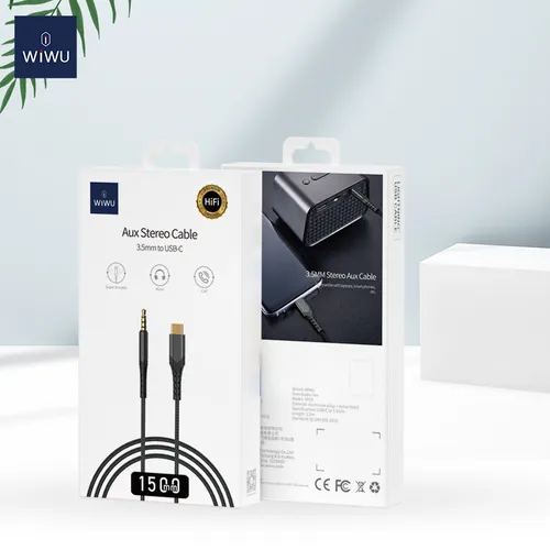 WIWU AUX Stereo 3.5MM To Type-C 1.5M YP03