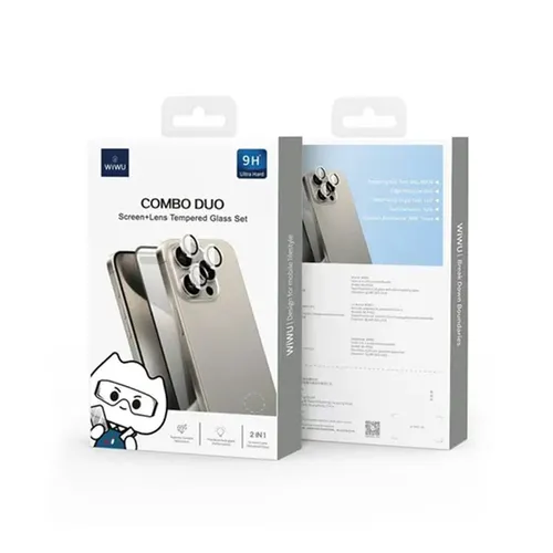 WIWU Combo Trio 3 in 1 Protection Kit for iPhone 16 Pro
