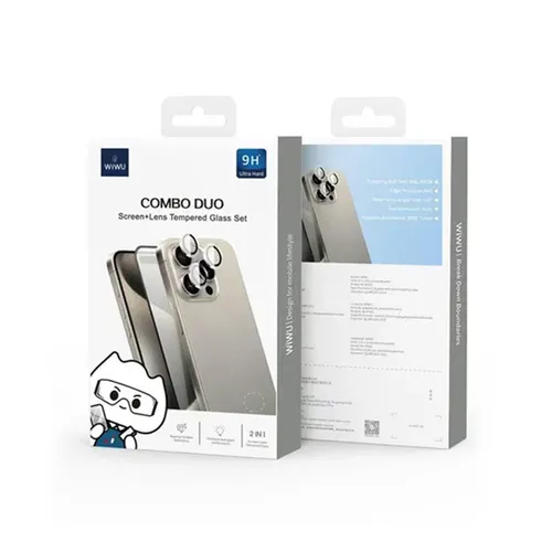 WIWU Combo Trio 3 in 1 Protection Kit for iPhone 16 Pro Max