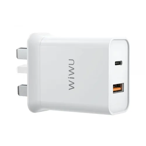 WiWU Comet USB-C + QC3.0 Power Adapter