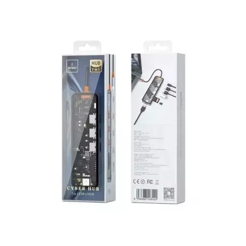 Wiwu Cyber 7 In 1 Transparent USB-C Hub