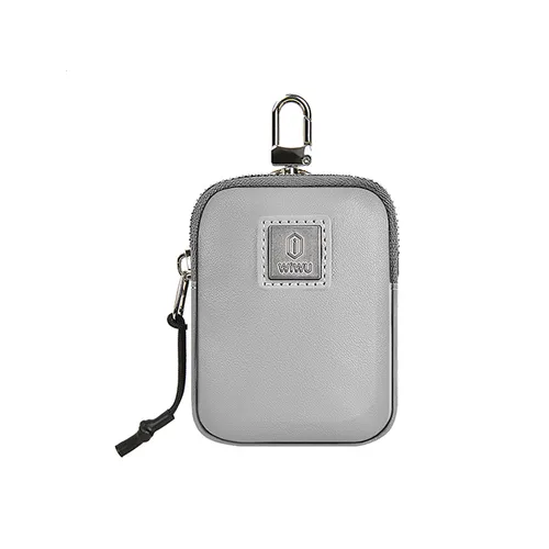 WiWU E-Pouch PU Leather with Portable Hook Storage Bag