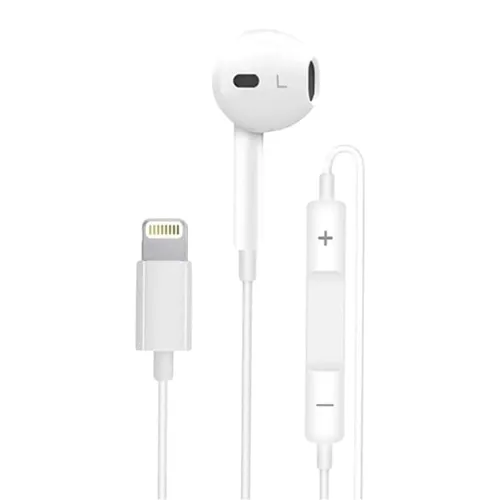WiWU EB306 Solo Lightning Earphone - White