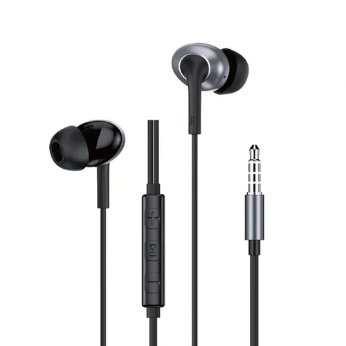 WiWU EB317 Stereo Earphone - Black / White