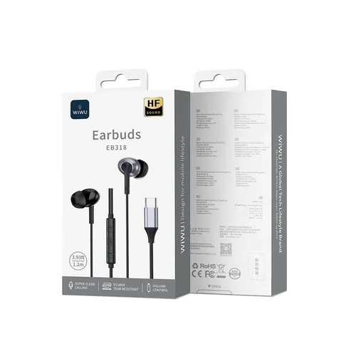 WiWU EB318 Type-C Stereo Wired Earphone