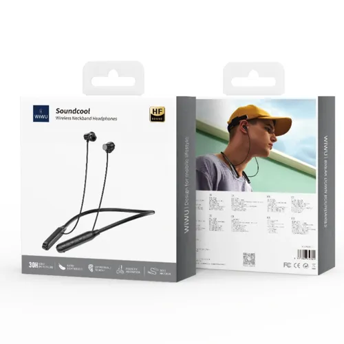 Wiwu GB01 Soundcool Wireless Neckband Black