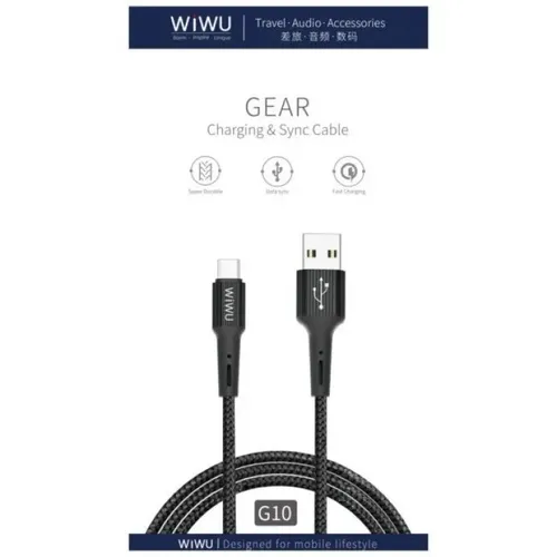 WIWU Gear Charging & Sync Cable Type-C USB 1.2M G10