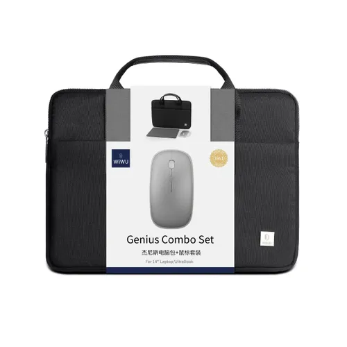 WIWU Genius Combo 14″ Laptop 3 in 1 sets Laptop Bags & Mouse