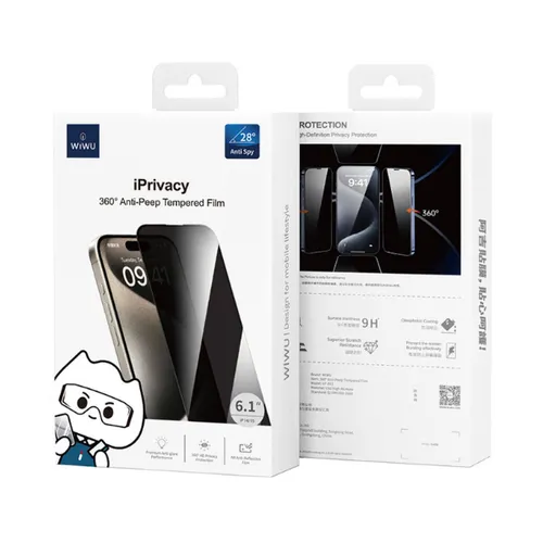 Wiwu iPrivacy Anti Peep Tempered Film For iPhone 14 Pro / 15 Pro
