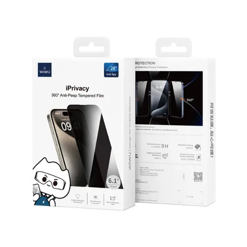 Wiwu iPrivacy Anti Peep Tempered Film For iPhone 14/15