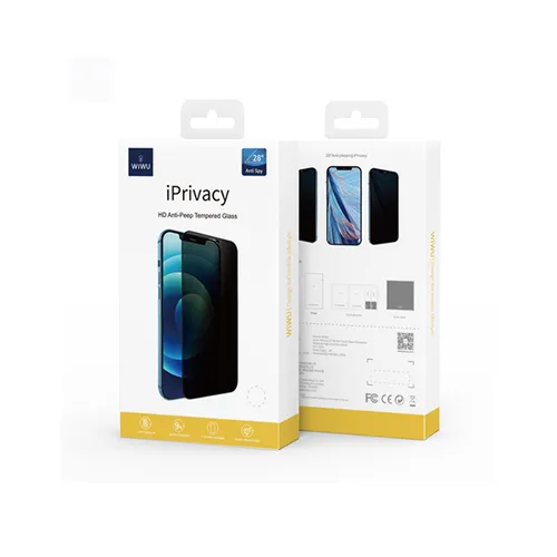 WiWU iPrivacy HD Anti-Peep Tempered Glass Screen Protector for iPhone 15 Pro