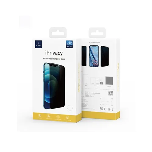WiWU iPrivacy HD Anti-Peep Tempered Glass Screen Protector for iPhone 15 Pro