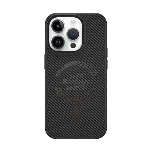 WIWU LCC-107 Carbon Fiber Magsafe Premium Case For iPhone 15 Series Black