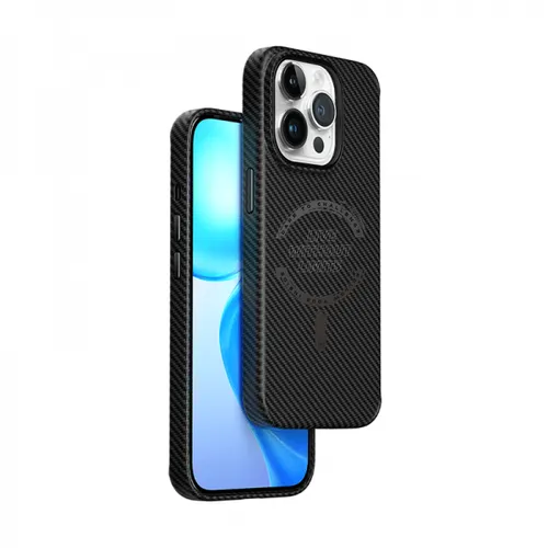WIWU LCC-107 Carbon Fiber Magsafe Premium Case For iPhone 15 Series Black