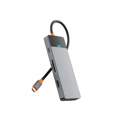 WiWU Linker 9-in-1 2xusb-c x 3xusb-A, 1x HDM I x 1x VGA + SD/TF