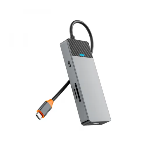 Wiwu Linker A721HD 7 In 1 USB-C Hub - Grey