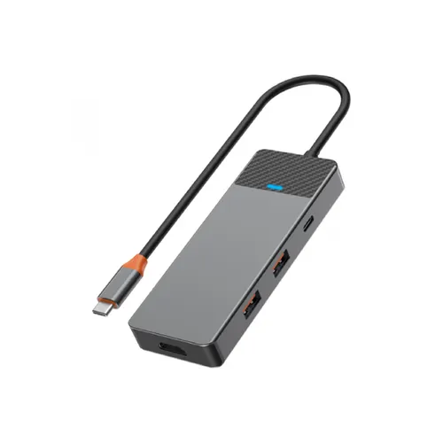 Wiwu Linker A721HD 7 In 1 USB-C Hub – Grey