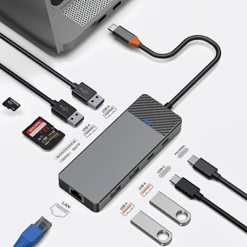 WiWU Linker A923RPT 9 In 1 USB-C Hub Adapter