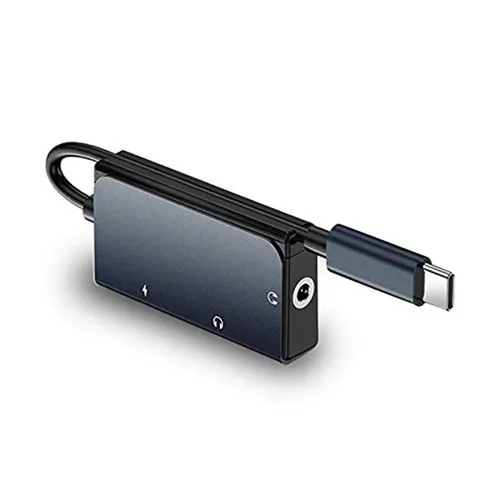 WiWU LT02 Pro Type-C to Type-C + 3.5mm Audio Adapter