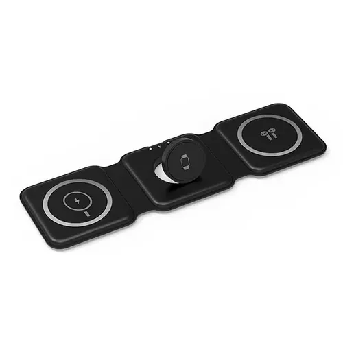 WiWU M6 Power Air 3 in 1 Wireless 15W Powerful Fast Charger (Black)