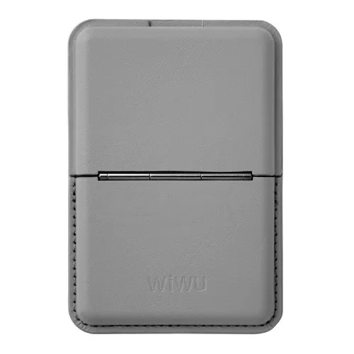 Wiwu Mag Wallet MW-001 PU Leather Phone Back Card Kickstand Magnetic Card Holder