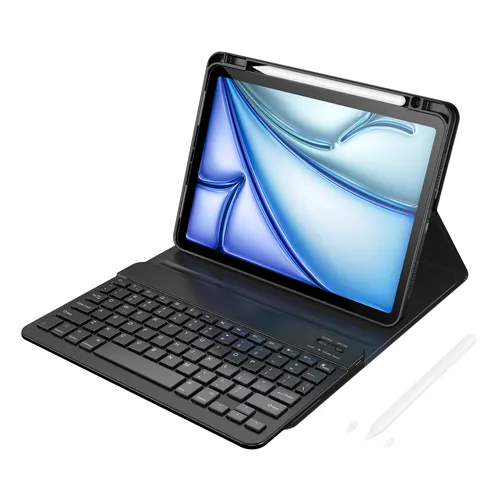 Wiwu MK-006 3 In 1 Premium Combo Case+Pencil+Keyboard For iPad Air 11 10.9 & 11 2024-2025 Black