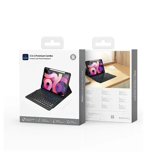 WiWU MK-006 3 in 1 Premium Combo Protect Case with Pencil and Keyboard for iPad Air 4 10.9 inch 2020