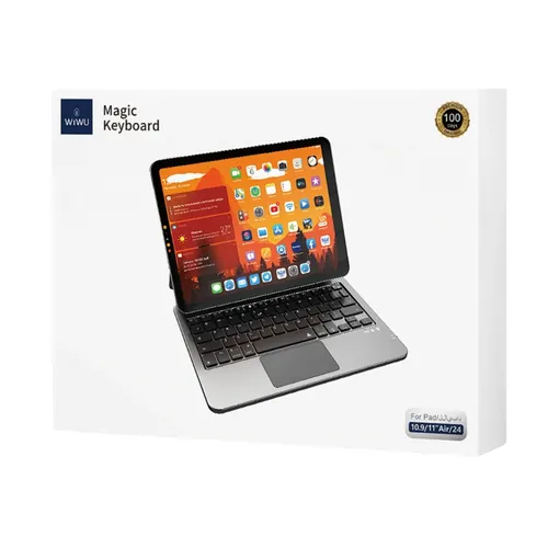WiWU MK003 Magic Keyboard For iPad 10.9″ & Ipad Air 11″ 2024/2025 – Black