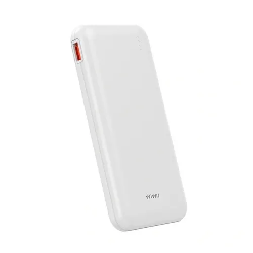 WiWU P-08B Essen 10000mAh Power Bank with 4 Built-in Cables - Black / White