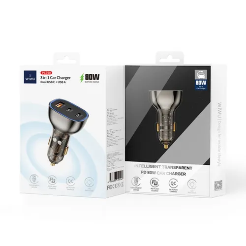 Wiwu PC700 Car Charger Black