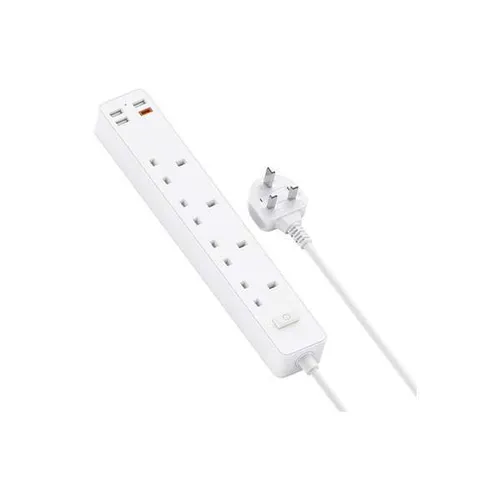WiWU PD 20W 4 AC 3 USB Extension Power Cord