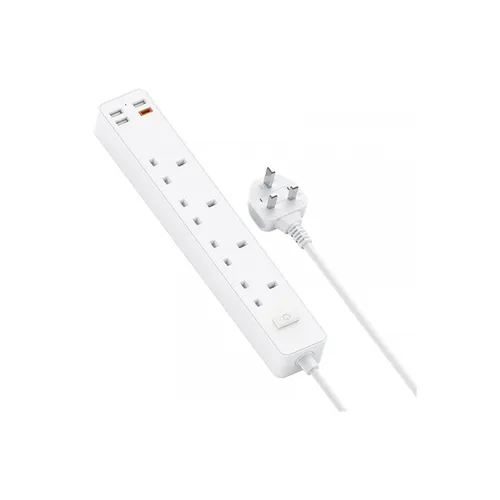 WiWU PD 20W 4 AC 3 USB Extension Power Cord