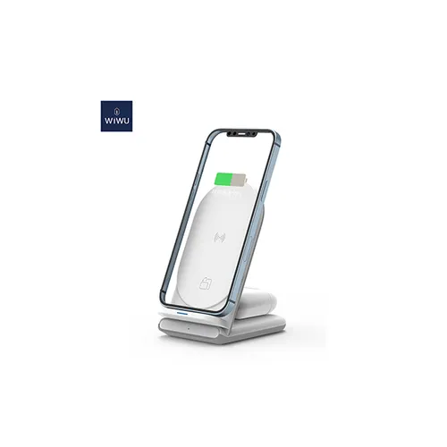 WIWU Power Air 2 in 1 Wireless Charging Station (18W Max)