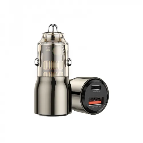 WiWU QC012 Geek 95W USB +Type-C Dual Ports Car Charger