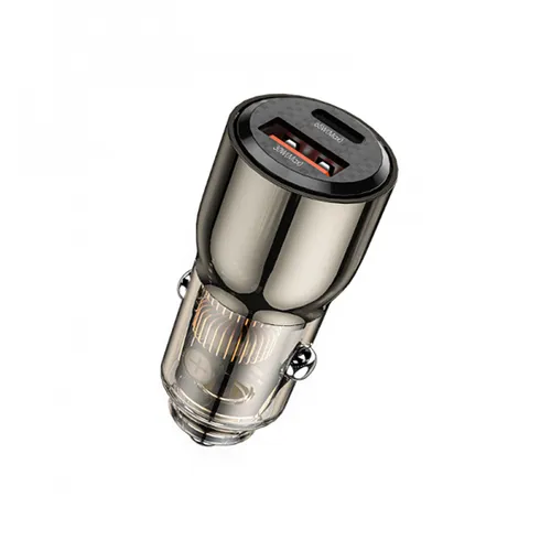 WiWU QC012 Geek 95W USB +Type-C Dual Ports Car Charger