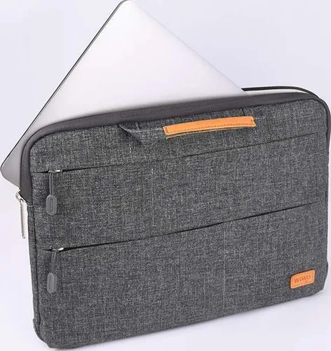 Wiwu Smart Stand Sleeve For 13.3 Air MacBooksLaptop Bag - Gray SSL13.3AMLBG
