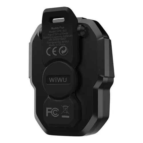 WiWU SPK-001 Buddy Fun Magnetic Mini Wireless Speaker - Black / Blackish Green