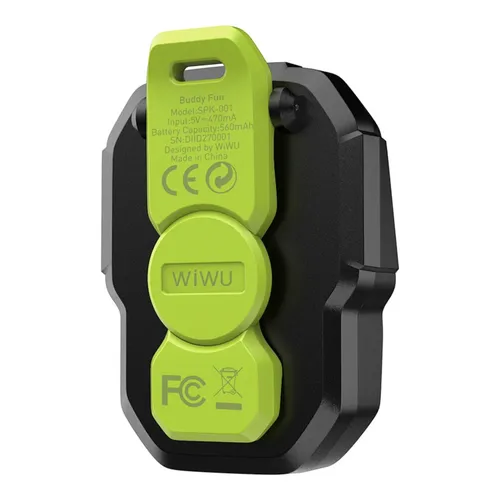 WiWU SPK-001 Buddy Fun Magnetic Mini Wireless Speaker – Black / Blackish Green