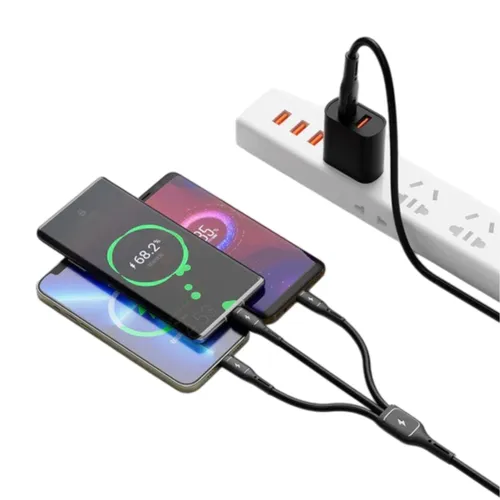 WiWU Starlink Wi-C046E 3in1 USB-C to USB-C, Micro USB, Lightning 60W 1.2m Cable