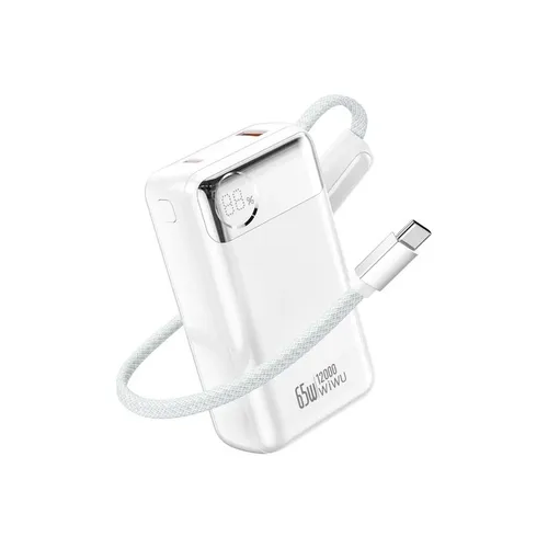 WiWU T132 Power Plus 65W Built-in Cable Power Bank