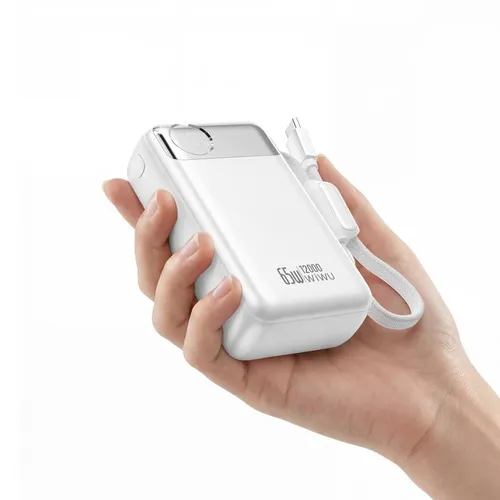 WiWU T132 Power Plus 65W Built-in Cable Power Bank