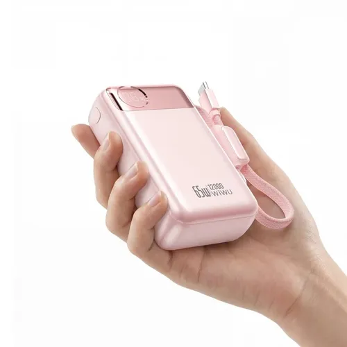 WiWU T132 Power Plus 65W Built-in Cable Power Bank